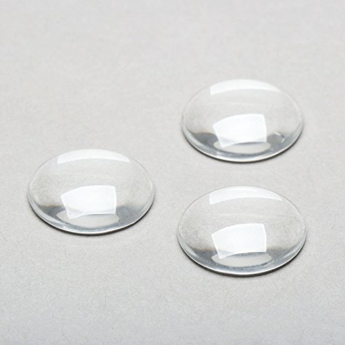 Glass Cabochons Dome Tiles, 10Pcs 25Mm, Thickness 6.2Mm, Clear Round Flat Back Dome Cabochons Set For Diy Craft Photo Charms, Cameo Pendants, Rings, Necklace And Jewelry Making #TOP1
