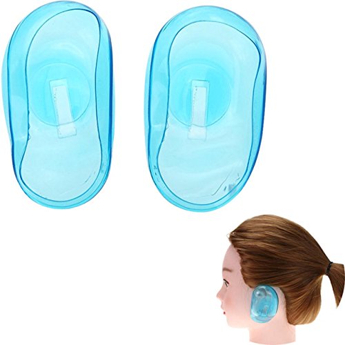 Ear Cover Ear Protection Hair Dye Shield Protect Pro Salon Clear Silicone 1 Pair/set