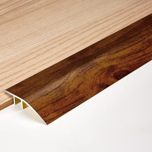 Preisvergleich Produktbild Bodenübergangsleiste, Holzoberfläche, Bodenübergangsleiste, Fliesenteppich, Metall-Aluminium-Vinyl-Bodenkantenlei... Türrampe für Küche, Schlafzimmer, Badezimmer (Farbe: Nr. 3, Gr