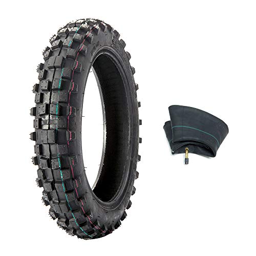 Mmg Tire With Inner Tube 2.50-10 Mini Dirt Bike Knobby Off Road Dirt Tread With Matching Inner Tube Size 2.50-10 Tr87 Bent Valve Stem #TOP3