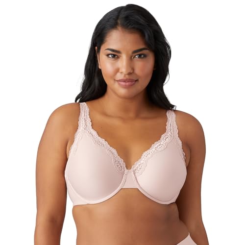 Wacoal Women's Softly Styled Full Figure Underwire Bra, Rose Dust, 38G