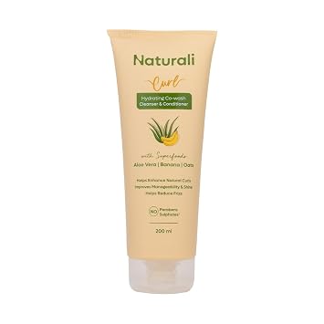 Naturali Hydrating Co-Wash Shampoo & Conditioner with Aloe Vera, Banana & Oat Flour 200ml