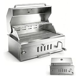 28 In Built in Charcoal BBQ Grills for Outdoor Kitchen