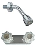 Bundle - 2 Items: StoneCrest Dual Control 4" Non-Metallic Shower Faucet Valve AND Non-Metallic Showe