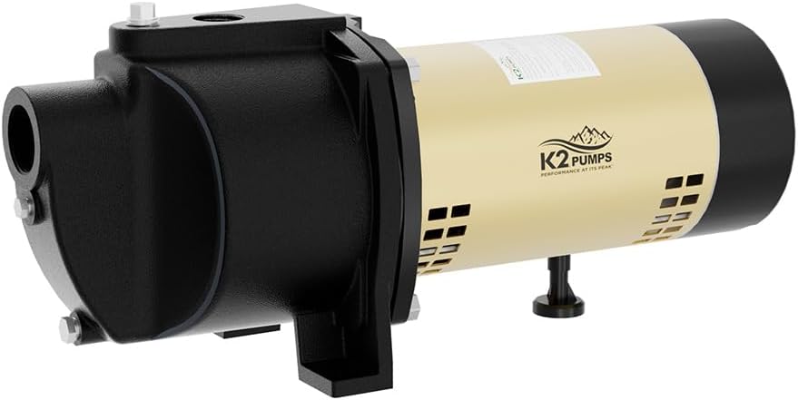 K2 Pumps WPS05004K 1/2 HP Cast Iron Shallow Well Jet Pump