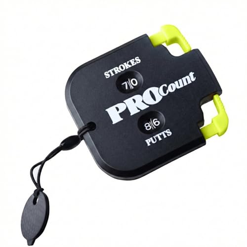 Lunarthos Golf Stroke Counter 2 Digit 1-99 Portable Score Keeper with Reset Keychain for Golf Competitions Games