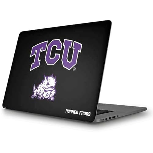 Skinit Decal Laptop Skin Compatible with MacBook Pro 15.4-inch - Officially Licensed College TCU Horned Frogs Logo Design