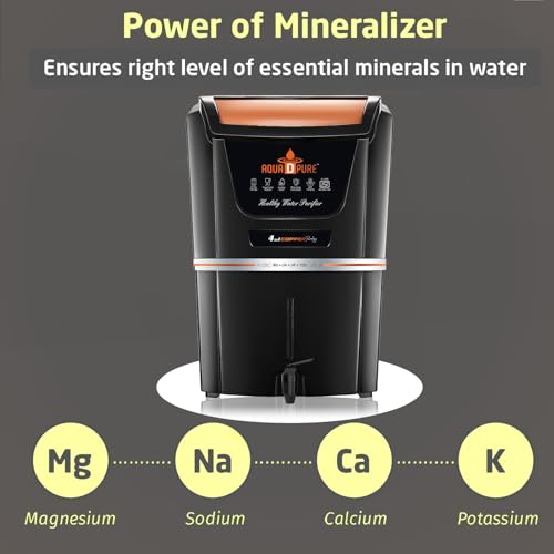 Image of AQUA D PURE RO Domestic Water Purifier Copper + UV+ CARBON+ MEMBRANE+ TDS CONTROLLER) Fully Automatic | Suitable for All type Source Water |12 Liter Storage