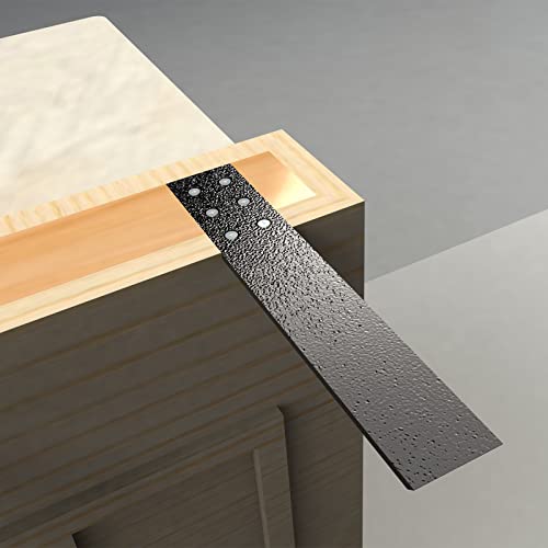 PetrelWing 3-Pack Countertop Support Brackets, Top Mount, Solid Heavy Duty Knee Wall Hidden Granite Countertop Support, Floating Shelf Brackets, Black, Steel, Wall Mount, Set of 3, 15 Inch by PetrelWing - Image 4