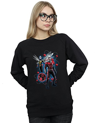 Marvel Women's Ant-Man And The Wasp Particle Pose Sweatshirt Black Medium
