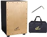 GECKO Cajon,Cajon Box Drum Percussion Instrument Birch Wood with Internal Guitar Strings Compact Siz