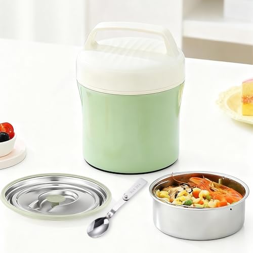 Wxeadu Thermos Alimentaire Chaud 1200ml avec Cuillère, Étanche Boite Isotherme Repas Chaud, Boite Repas Isotherme, Thermos Repas Chaud pour Soupes/Compotes...