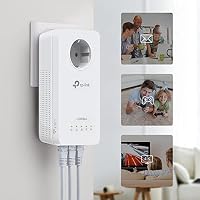 TP-Link WLAN Powerline Adapter Set TL-WPA8631P KIT(Dualband WLAN 1200Mbit/s, AV1300 Powerline, Steckdose, Wifi Clone, MU-MIMO, 4 Gigabit Ports, Plug&Play, ideal für HD-Streaming) – Ansicht 6