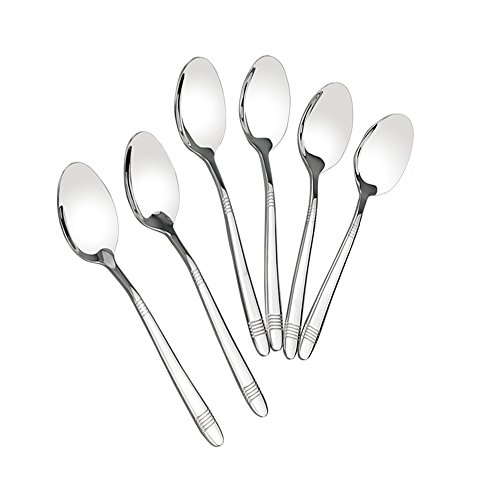 Begale 12-Piece Stainless Steel Dessert Spoons, Small Spoon #TOP6