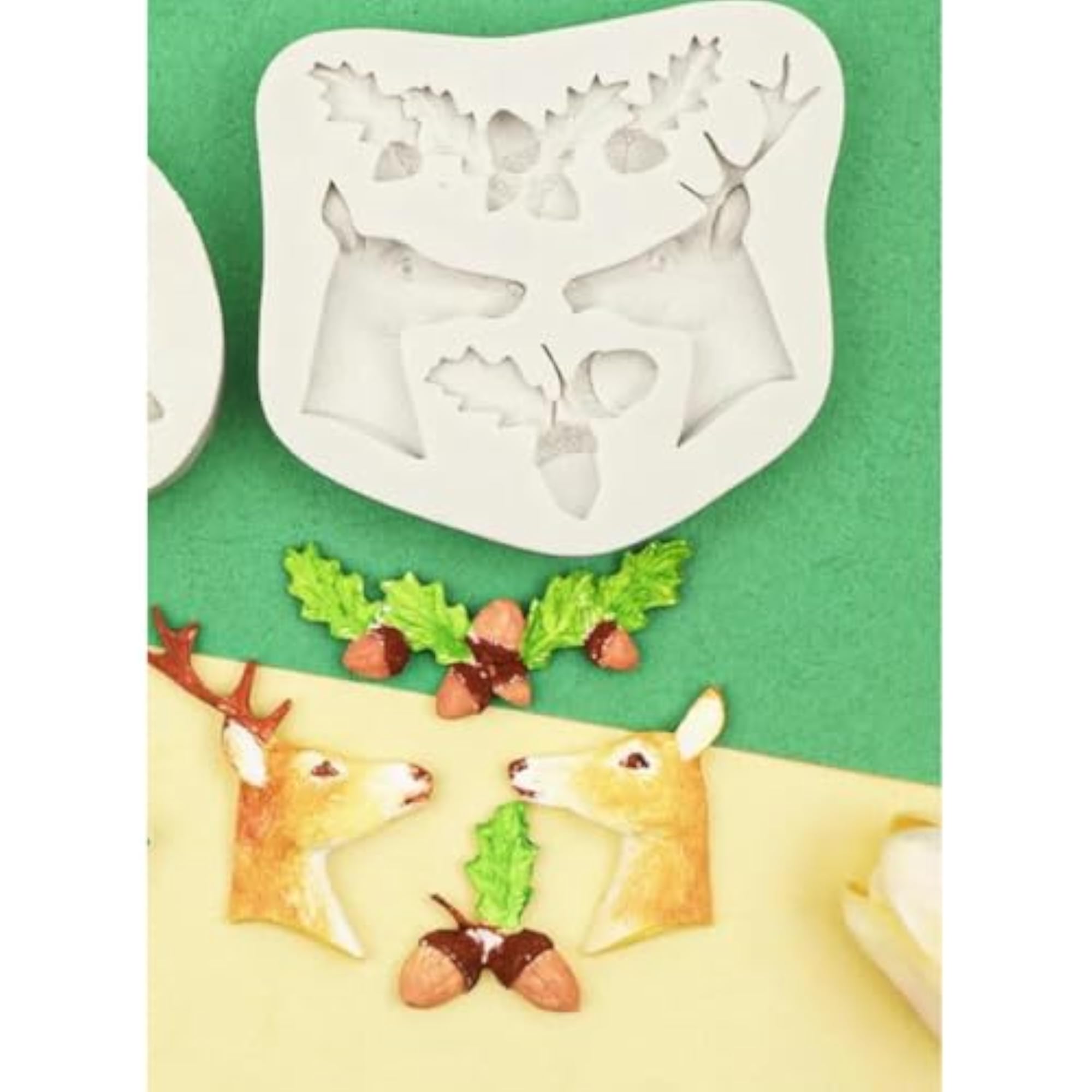 4-Cavity Christmas Fondant Mould for Baking