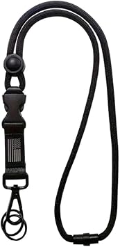 PULUZ Heavy Duty Retractable Lanyard, Breakaway Lanyards for ID Badges, Safety Detachable Key Lanyard with USA Flag, Adjustable Neck Strap Lanyards for Card Holder and Keys