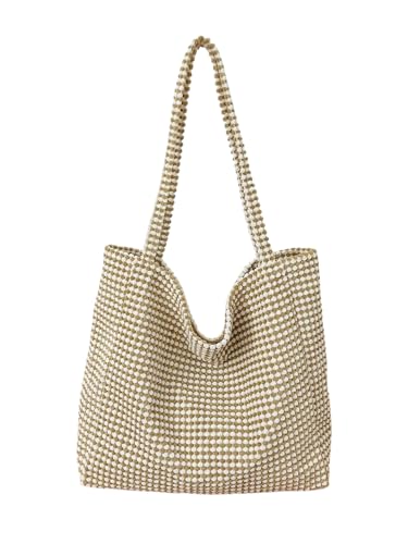 Bolso Tote de Mujer a Cuadros con Doble Correa y Gran Capacidad miniatura 1