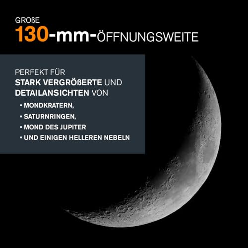 Celestron 31145 NexStar 130SLT Portable Computerised Newtonian Reflector Telescope, Grey – Ansicht 3