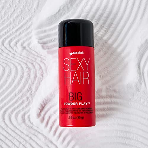 Sexyhair Big Powder Play Volumizing & Texturizing Powder, 0.53 Oz | Colorless On Hair | Fragrance Free | Instant Lift #TOP1