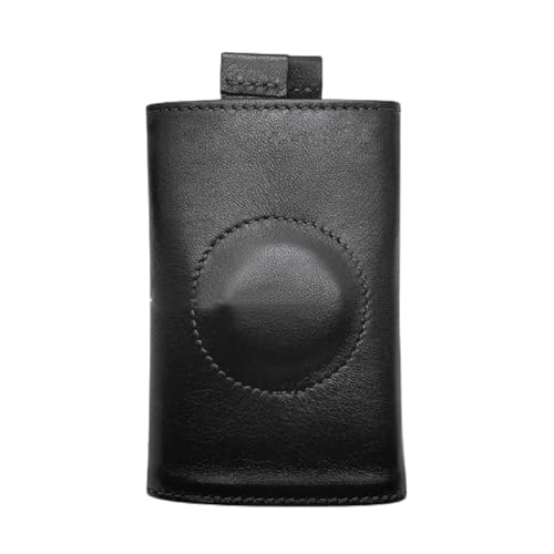 The Frenchie Co. - Air Tag Speed Wallet - Ultra-Slim Front Pocket Wallet with Air Tag Holder - RFID Blocking Quick-Access Pull Tab - Full-Grain Italian Leather, Holds up to 8 Cards and Cash