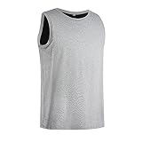 JARAZIN Women Tomboy Transgender FTM Built-in Elastic Band Long Chest Binder Tank Top (S, Grey)