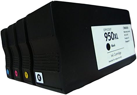 LOVEINK 4 Pack (1 Black + 1 Cyan + 1 Magenta + 1 Yellow)Remanufactured Ink Cartridge for HP 950XL 951XL Ink Cartridges