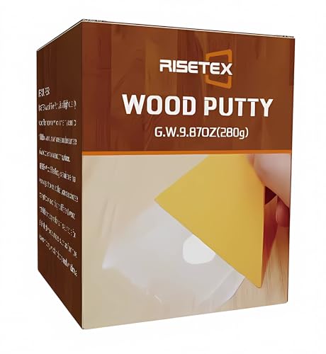 Wood Filler Putty,9.87 oz White Wood Filler Stainable and Paintable,Wood Putty,Wooden Repair Kit for Quickly Repair Any Breaks,Cracks, Chips and Defects in Wooden Furniture,Easy to Use and Sand