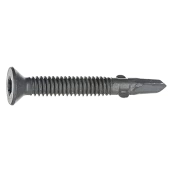 Star Drive Floorboard Screws with Wings, 5lb Box, Approx. 141 Pieces - 1/4" x 3-1/2" Metal Self-Tapping Screws, Heat, Abrasion, Corrosion Resistant Screws for Flooring, Construction