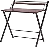 TEKAVO -Wood Folding Table/Dining Table/Folding Computer Table/Desk Table/Multi Purpose/Study Table//Adjustable Portable Laptop Table (Brown) (80 cm x 50 cm) - 100% Made in India