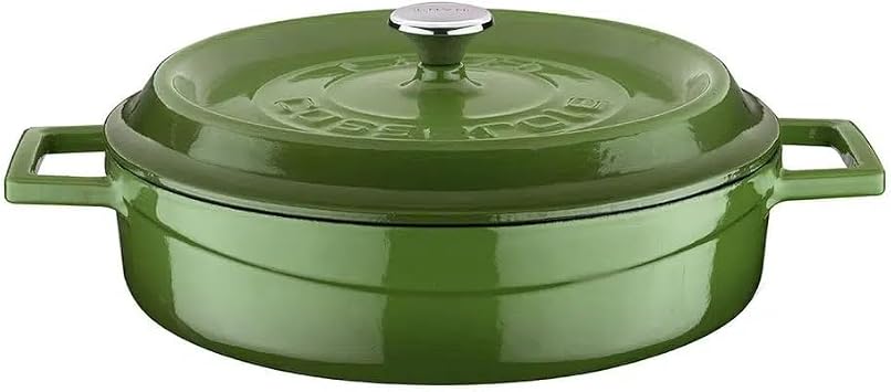 LAVA Metal Cast iron pot, green, 28 cm
