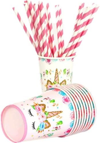 41Pcs Disposable Unicorn Themed Party Supplies Decorations Set fo...
