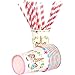 16pcs Unicorn Paper Cups and 25pcs Rainbow Unicorn straw,Disposable Unicorn Themed Party Supplies Decorations Set for Girls Children Birthday Party Baby Shower,Serves 16 Guests
