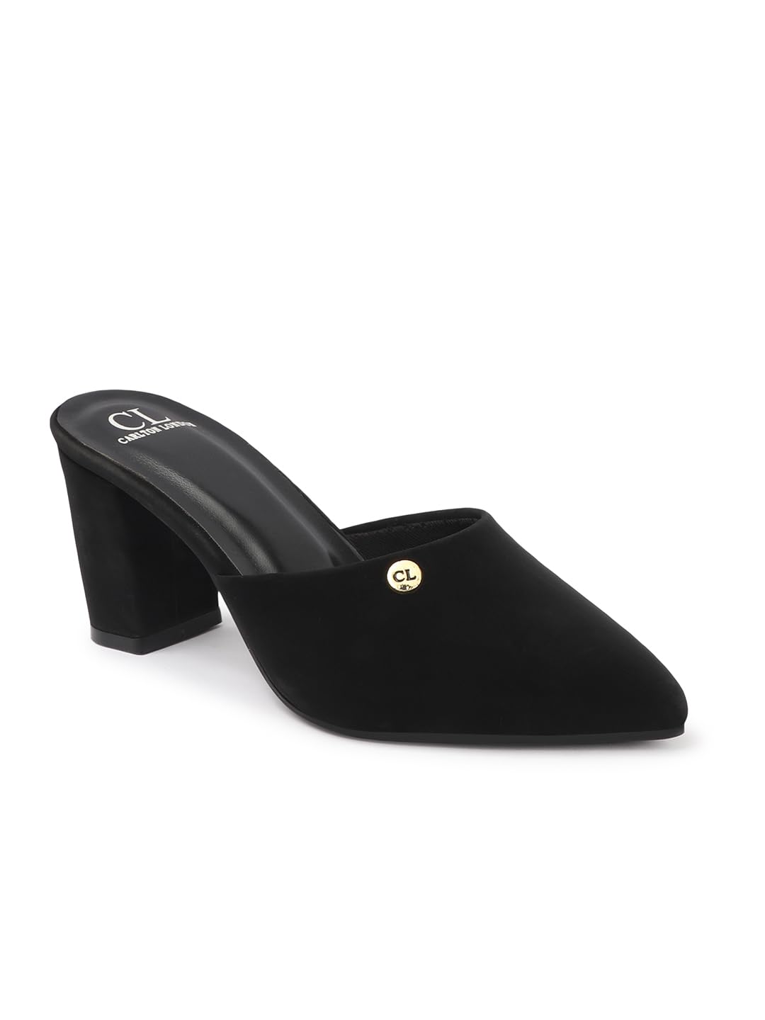 carlton london Women Comfortable Fashion Pointed Toe Heeled Mule Shoes for Daily use, Office use, Casual use-picture-54
