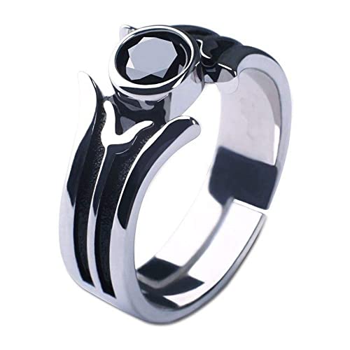 Anime Kirito Cosplay Kirigaya Kazuto Sao Silver Ring Adjustable Props New Us Size #7 8 9 Gifts #TOP1