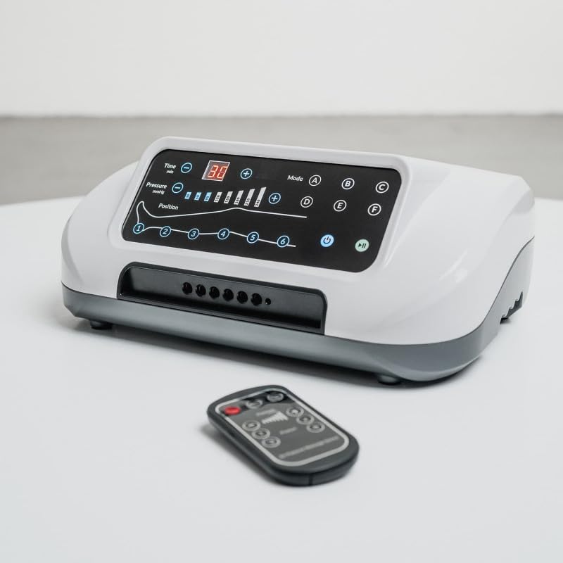 Venen Engel 6 Premium Medical avec pantalon Lymph-Flow | 6 programmes de massage | Certifié médical pour troubles veineux et lymphatiques | Traitement de la cellulite