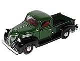 Größe ca 18 cm Motormax Plymouth 1941 Truck Pick-up Pritsche GrÜn Oldtimer 1/24 Modellauto Modell Auto