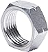 Ti22 PERFORMANCE Jam Nut, 5/8-18 in Left Hand Thread, 1/4 in Thick, Aluminum, Natural- Set of 10