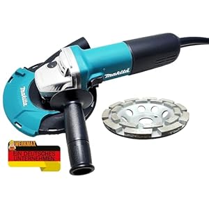 Makita betonschuurset met Makita stofafzuiging 191W06-8 en 125 mm diamantslijpkop