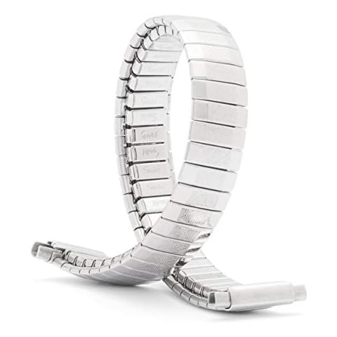 Speidel Ladies Twist-O-Flex Expansion Replacement Watch Band Silver Tone Straight End 10-14mm Cover