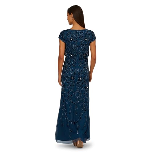 Image of Adrianna Papell Embellished Mikado Gown