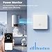 Cenroelon Smart WiFi RF433 20A 4000W Switch for Hot Water Heater AI Assistant Tuya Wall Power Monitor Control Work WHITE
