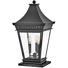 Hinkley Chapel Hill Large Pier Mount Lantern, Museum Black