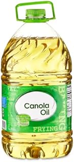 Pure Canola Cooking Oil – 1 Gallon, Light & Neutral Flavor, Ideal for Frying, Baking, and Sautéing