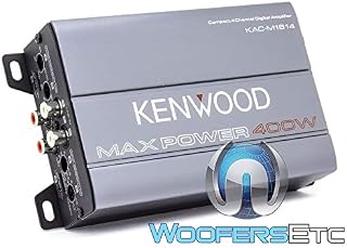 Kenwood KAC-M1814 4-Channel Compact Bridgeable Marine/Motorsports 400W Max Power Digital Amplifier