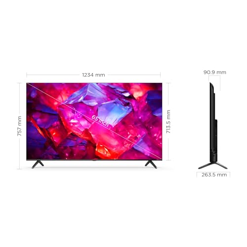 Image of BLACK+DECKER 164 cm (65 inches) A1 Series 4K Ultra HD LED Smart Google TV BXTVGU65UD2875ATIN (Black)