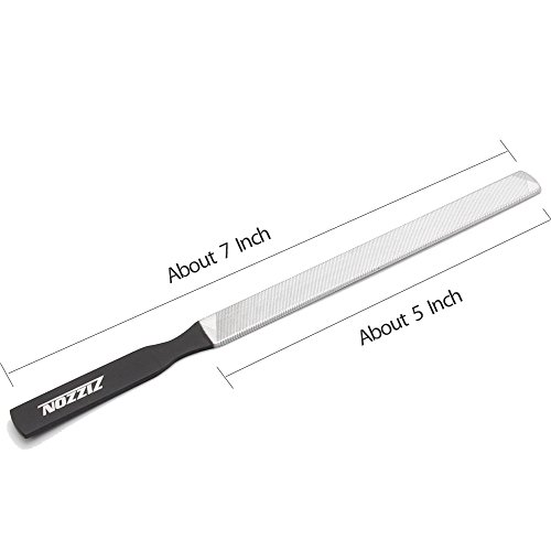 Zizzon Stainless Steel Nail File 4 Sides 7 Inch Length #TOP1