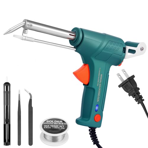 Electric Soldering Iron Kit Portable Solder Welding Tool with Detachable Stand 2 Tweezers for Repair Electronics