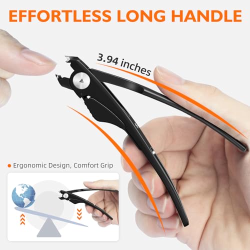 Slanted Toe Nail Clippers for Thick Nails for Seniors — view 2