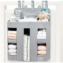 ROYAL RUSU Premium Hanging Diaper Caddy Organizer Nursery Storage Caddy for Baby Essentials Ideal Gift for Boys & Girls Fits Crib, Changing Table, Playard, Wall & Door