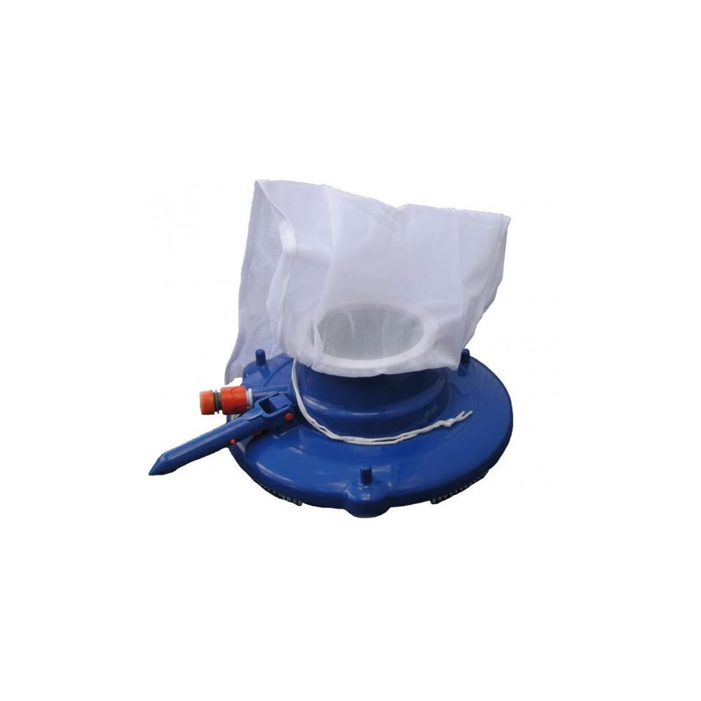 jardiboutique - Ramasse-Feuilles aspirateur Piscine Leaf Master - Aspiration Venturi 8 Jets sans Pompe, sur Tuyau d'arrosage 19 mm - Feuilles, Sable, Insectes, Sac Inclus - Réf AP-PSL-400-0031